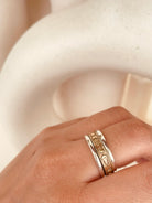 Celestial Moon & Stars Spinner Ring - Octonov 