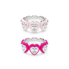 Heart Enamel Bauble Pop Ring Duoo - Octonov 