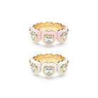 Heart Enamel Bauble Pop Ring Duoo - Octonov 