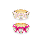 Heart Enamel Bauble Pop Ring Duoo - Octonov 