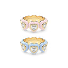 Heart Enamel Bauble Pop Ring Duoo - Octonov 