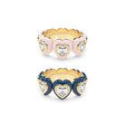 Heart Enamel Bauble Pop Ring Duoo - Octonov 