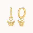 Dainty Butterfly Hoops - Octonov 