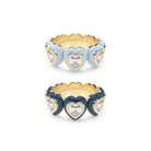 Heart Enamel Bauble Pop Ring Duoo - Octonov 