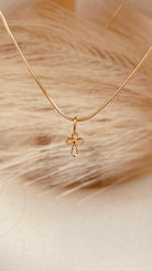 Minimal Token of Faith Necklace with Snake Chain - Octonov 