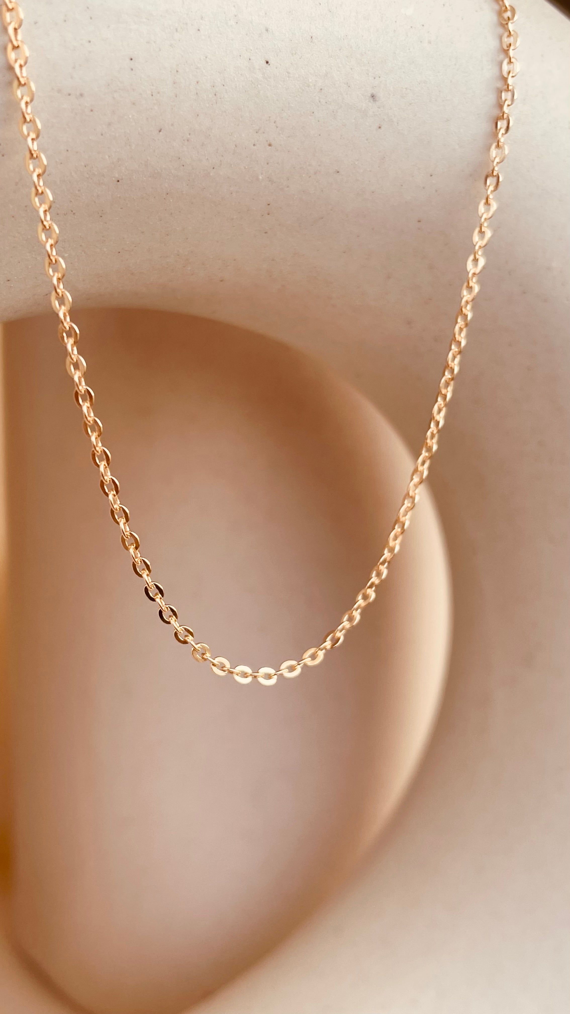 Gold Dainty Shine Sitara Chain Necklace - Octonov 