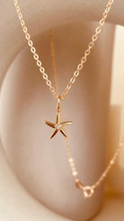 Minimal Starfish Necklace with Sitara Chain - Octonov 