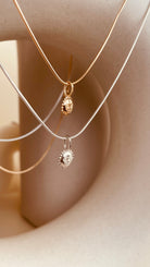 Steller Sun Charm Necklace with Snake Chain - Octonov 