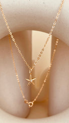 Minimal Starfish Necklace with Sitara Chain - Octonov 