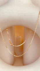Gold Dainty Shine Sitara Chain Necklace - Octonov 