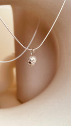 Steller Sun Charm Necklace with Snake Chain - Octonov 