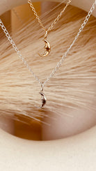 Crescent Moon Necklace with Cable Chain - Octonov 