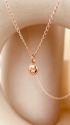 Dainty Steller Sun Charm Necklace with Cable Chain - Octonov 