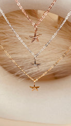 Minimal Starfish Necklace with Sitara Chain - Octonov 