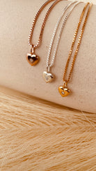 Vintage Heart Classy Necklace with Box Chain - Octonov 