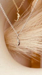 Crescent Moon Necklace with Cable Chain - Octonov 