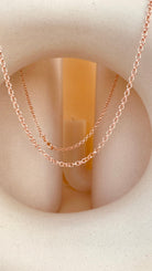 Silver Rolo Chain Necklace - Octonov 