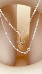 Minimal Starfish Necklace with Sitara Chain - Octonov 