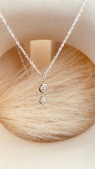 Double Drop Dangling Necklace with Sitara Chain - Octonov 
