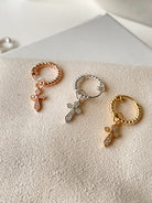 Token of Faith with Twisted Hoops - Octonov 