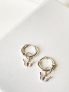 Dainty Butterfly Hoops - Octonov 