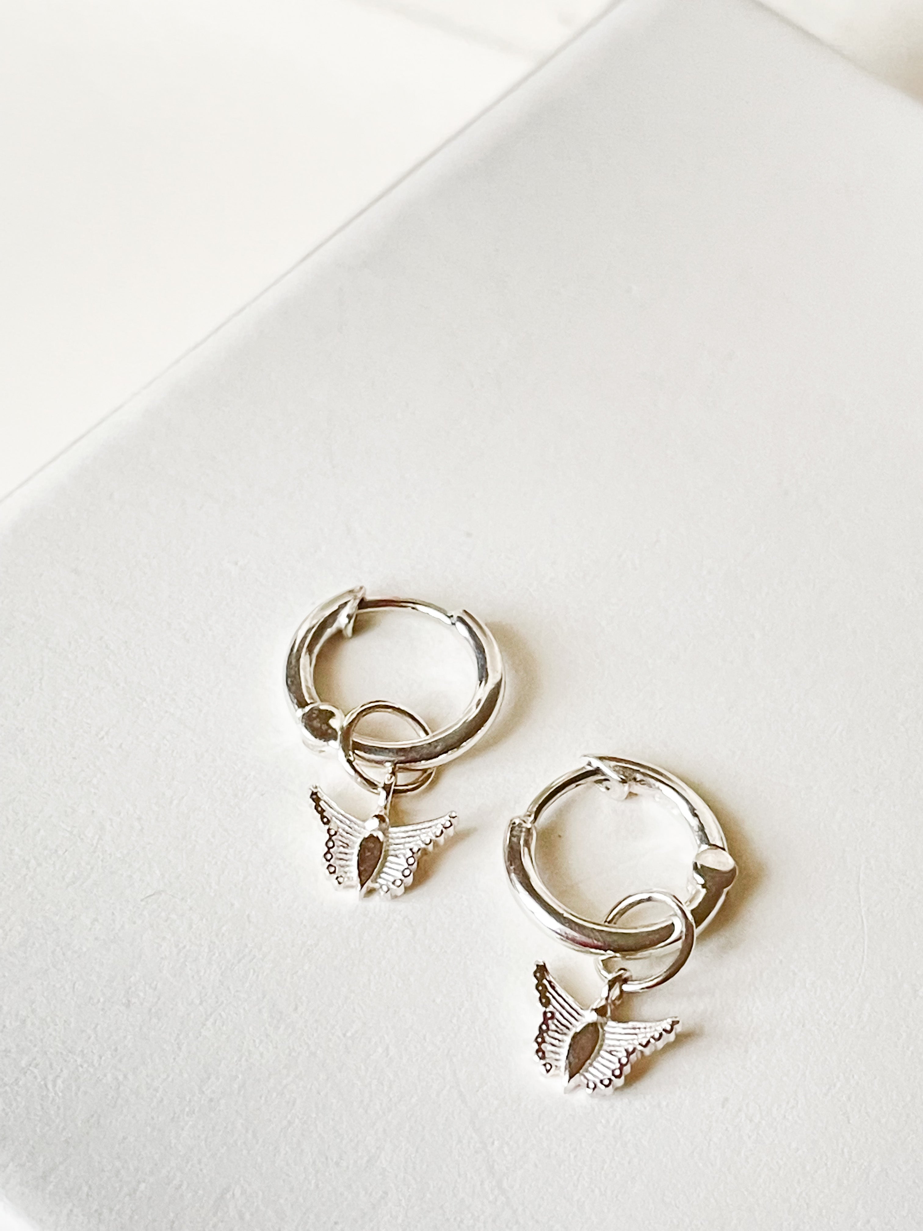 Dainty Butterfly Hoops - Octonov 