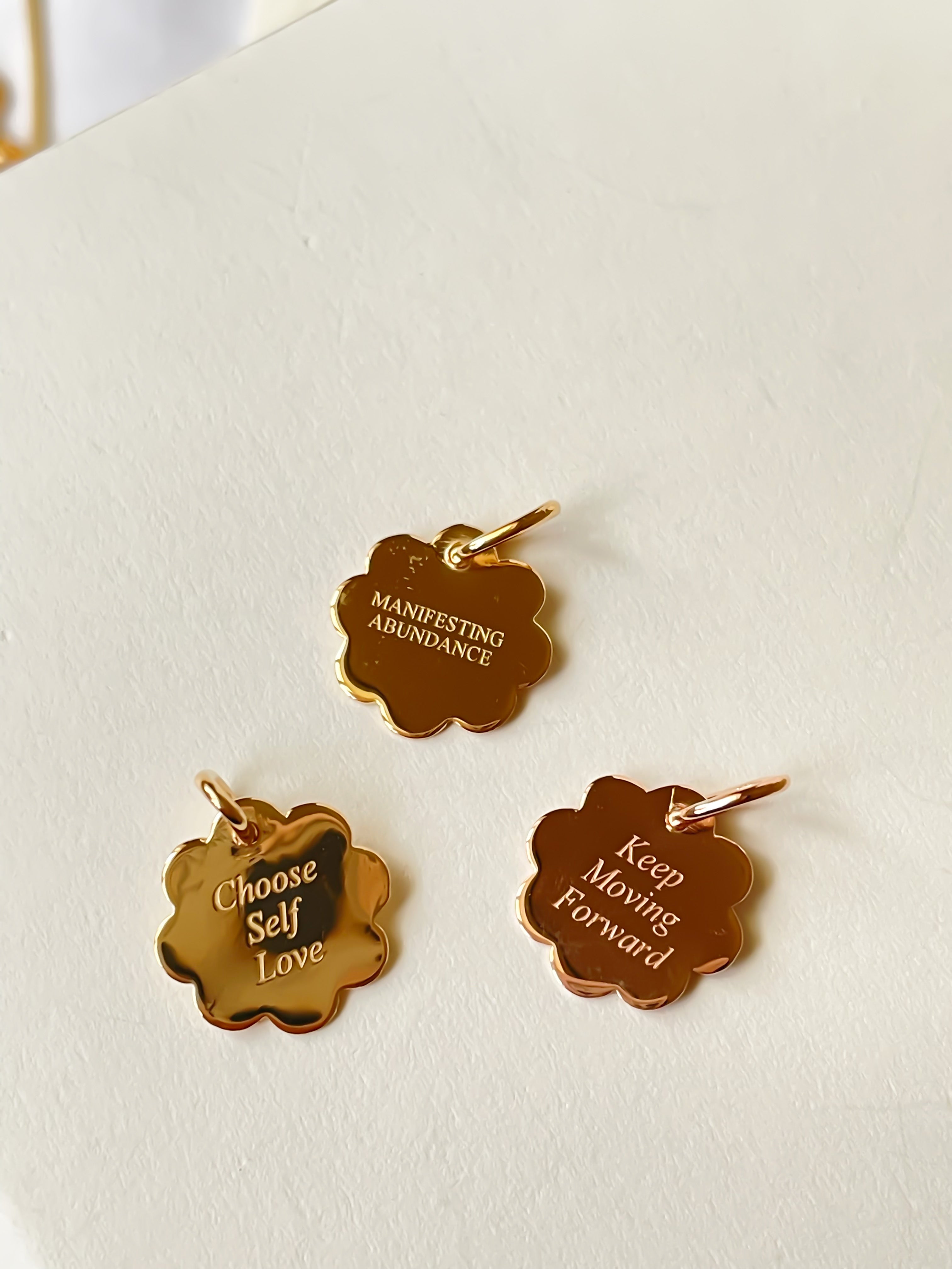Personalised Affirmations Flower Necklace - Octonov 