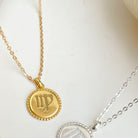 Engraved Zodiac and Astrological Symbol Necklace - Octonov 