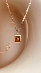 Dainty North Star Necklace with Sitara Chain - Octonov 