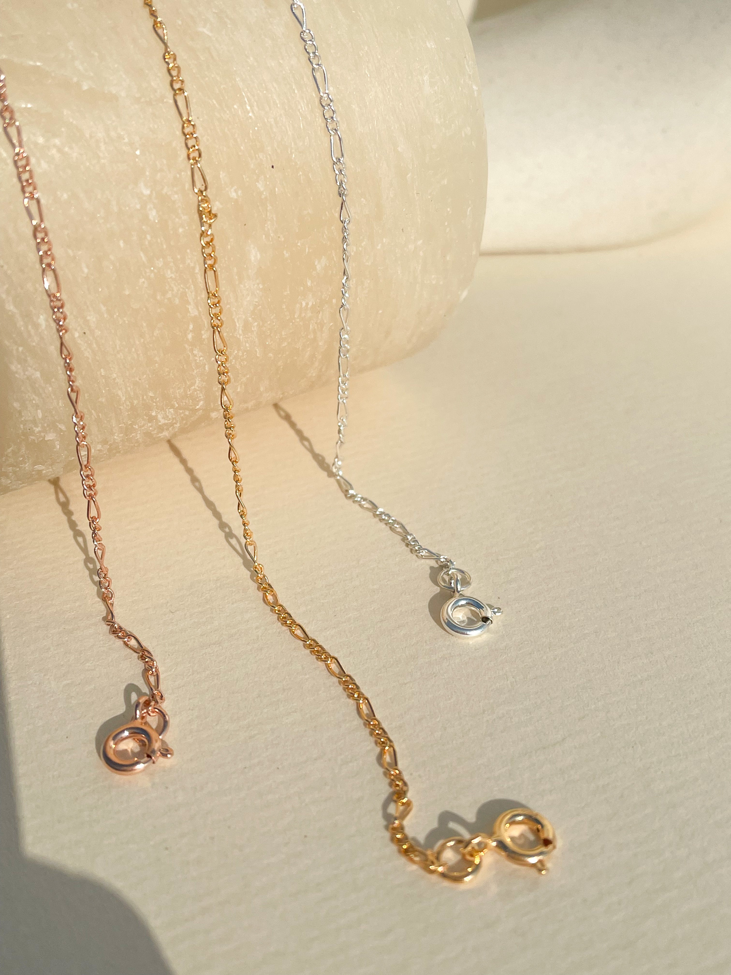 Thin Figaro Chain Bracelet - Octonov 