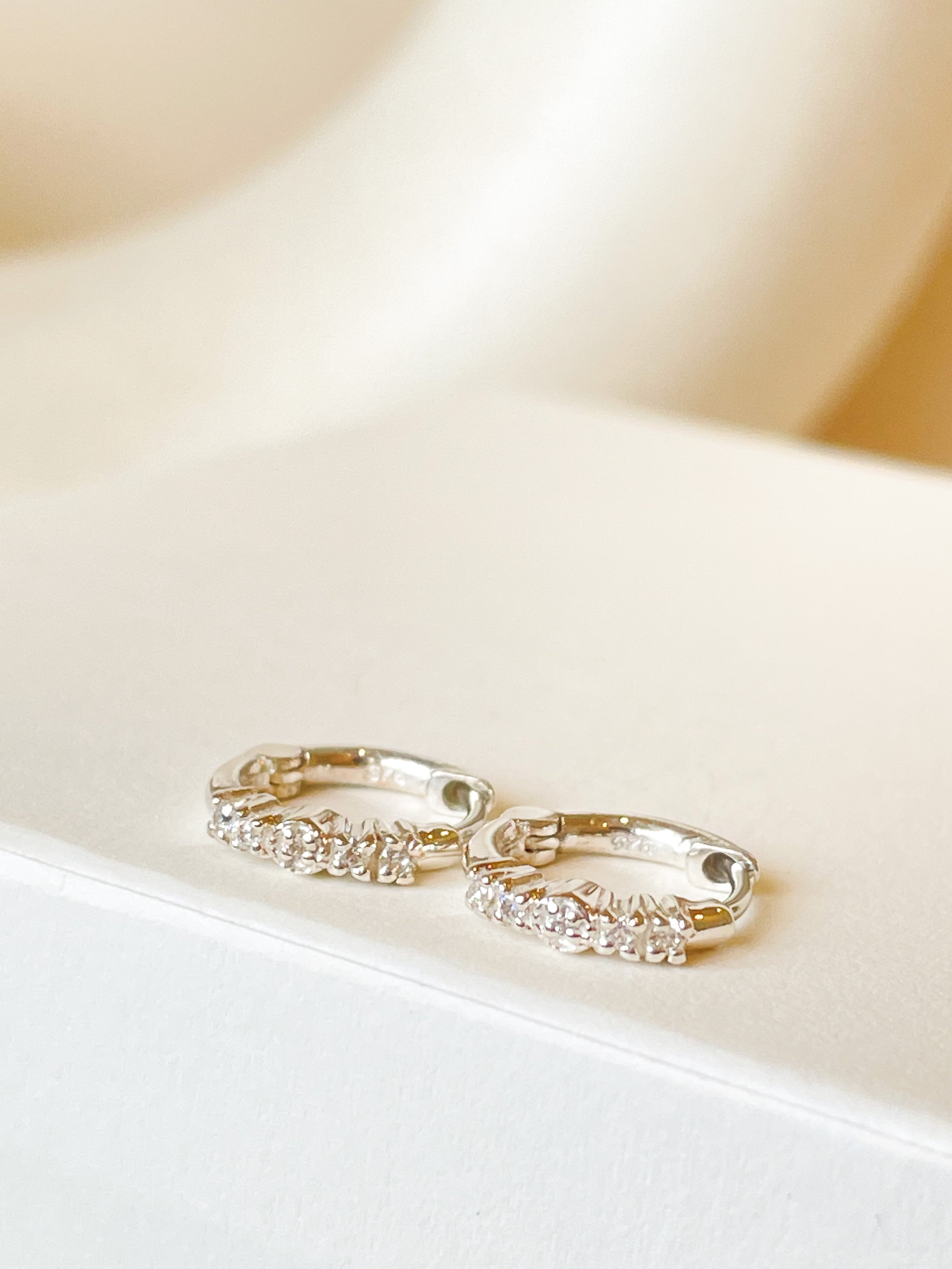Classic Diamond Huggies - Octonov 
