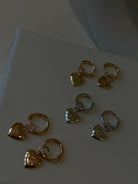 Vintage Studded Heart Huggies - Octonov 