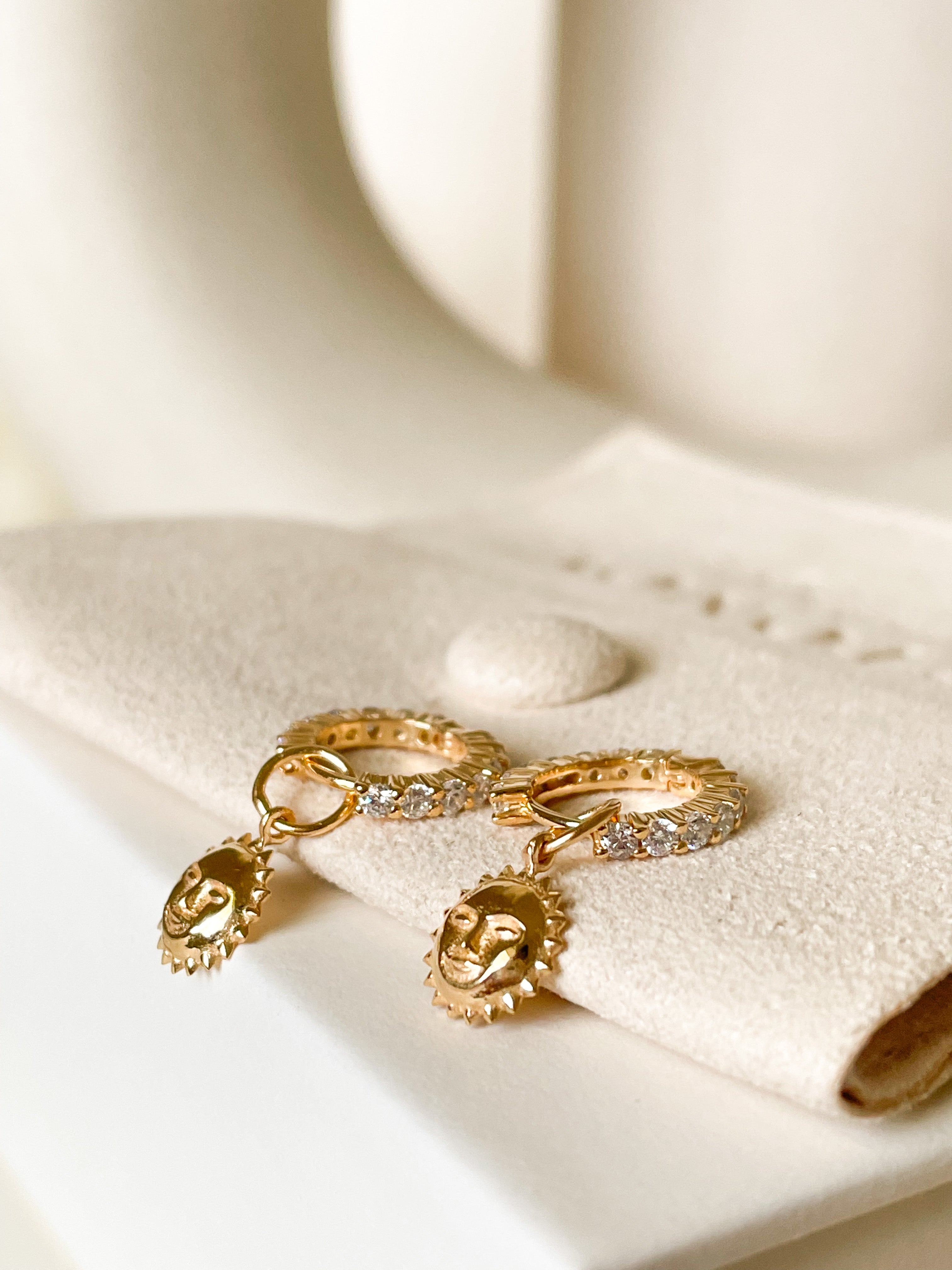 Steller Sun Diamond Huggies - Octonov 